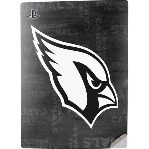 NFL Arizona Cardinals Black & White PS5 Digital Edition Console Skin