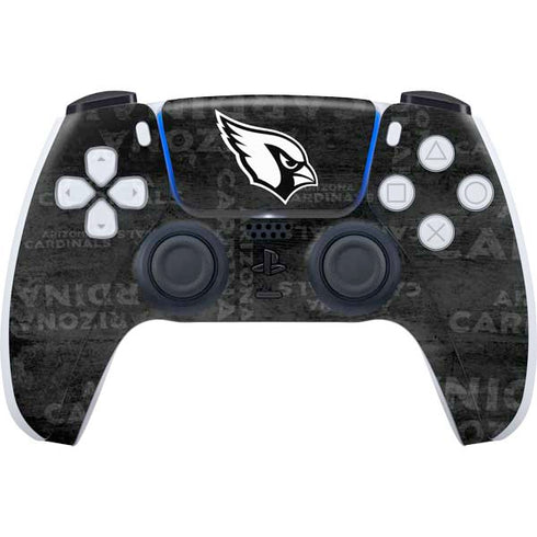 NFL Arizona Cardinals Black & White PS5 Controller Skin