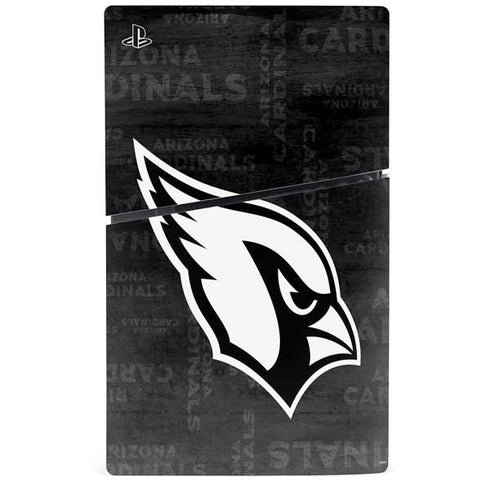 NFL Arizona Cardinals Black & White PS5 Slim Disk Bundle Skin