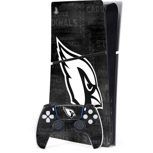 NFL Arizona Cardinals Black & White PS5 Slim Digital Edition Console Skin