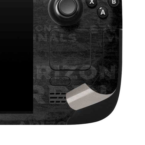 NFL Arizona Cardinals Black & White Steam Deck Handheld Gaming Computer Skin