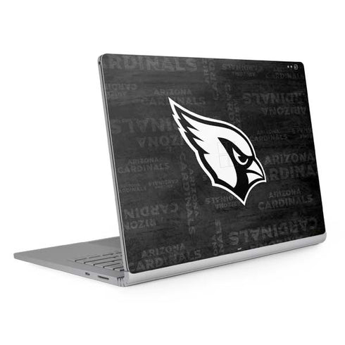 NFL Arizona Cardinals Black & White Surface Book 2 15in Skin