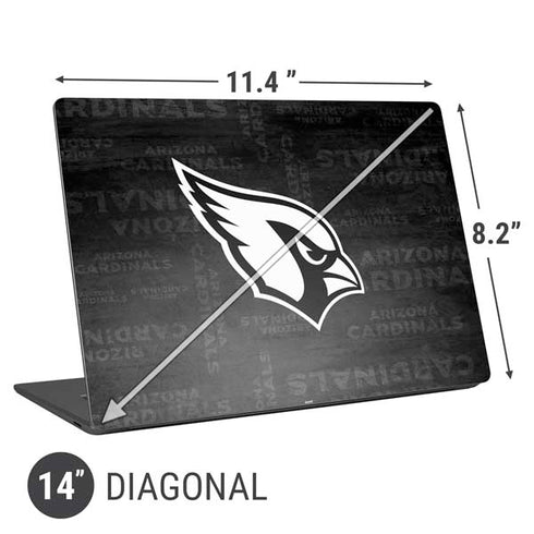 NFL Arizona Cardinals Black & White Universal Laptop 14in (11.4 x 8.2in) Skin
