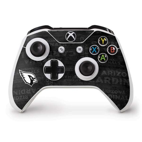 NFL Arizona Cardinals Black & White Xbox One S Controller Skin