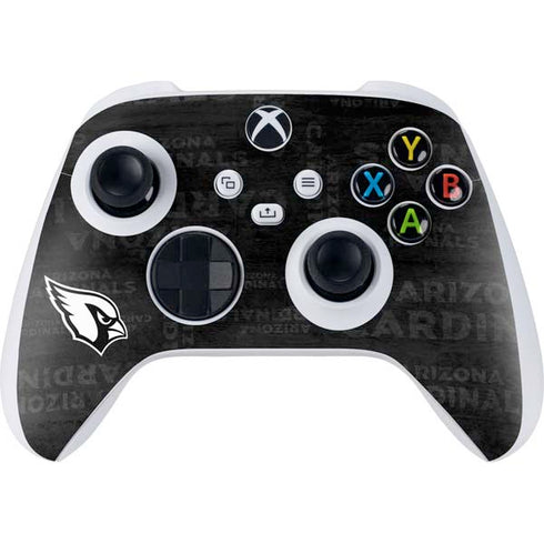 NFL Arizona Cardinals Black & White Xbox Series S Controller Skin