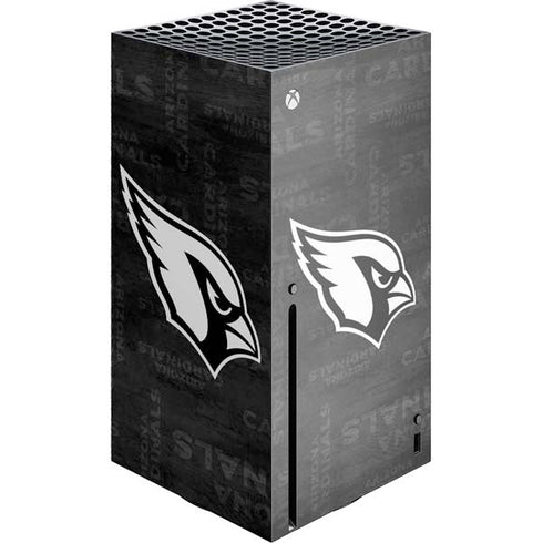 NFL Arizona Cardinals Black & White Xbox Series X Console Skin