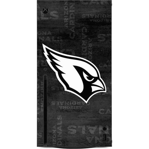 NFL Arizona Cardinals Black & White Xbox Series X Console Skin