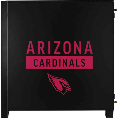 NFL Arizona Cardinals Black Performance Series Corsair 4000D Tempered Glass Mid-Tower ATX Case Skin