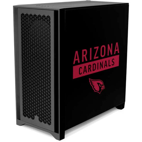 NFL Arizona Cardinals Black Performance Series Corsair 4000D Tempered Glass Mid-Tower ATX Case Skin