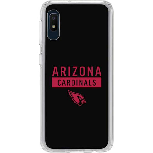NFL Arizona Cardinals Black Performance Series Galaxy A10e Clear Case
