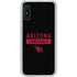NFL Arizona Cardinals Black Performance Series Galaxy A10e Clear Case