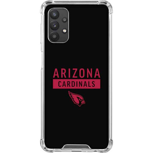 NFL Arizona Cardinals Black Performance Series Galaxy A32 5G Clear Case