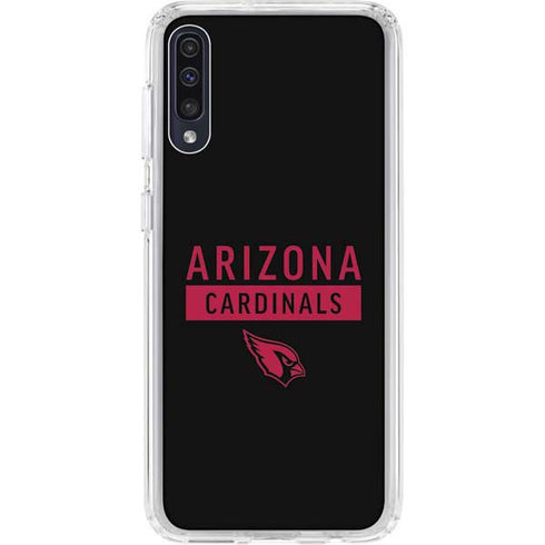 NFL Arizona Cardinals Black Performance Series Galaxy A50 Clear Case