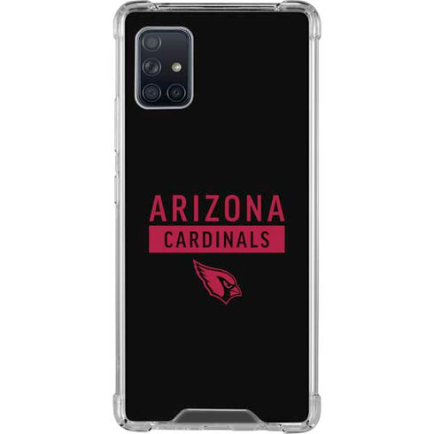 NFL Arizona Cardinals Black Performance Series Galaxy A51 5G Clear Case