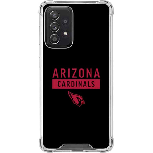 NFL Arizona Cardinals Black Performance Series Galaxy A52 5G Clear Case