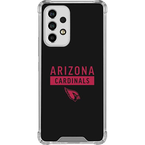 NFL Arizona Cardinals Black Performance Series Galaxy A53 5G Clear Case