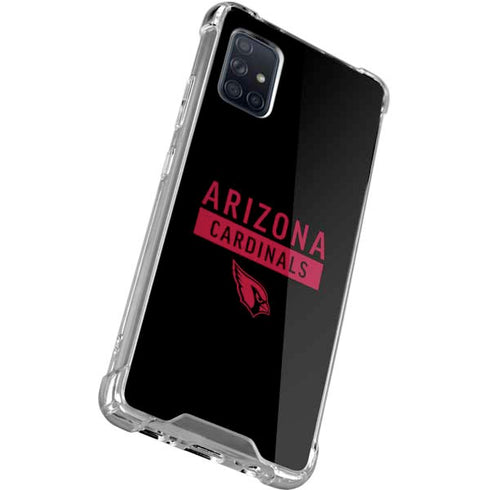 NFL Arizona Cardinals Black Performance Series Galaxy A71 5G Clear Case