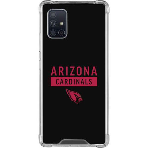 NFL Arizona Cardinals Black Performance Series Galaxy A71 5G Clear Case