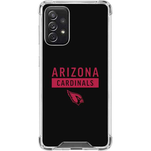 NFL Arizona Cardinals Black Performance Series Galaxy A72 5G Clear Case