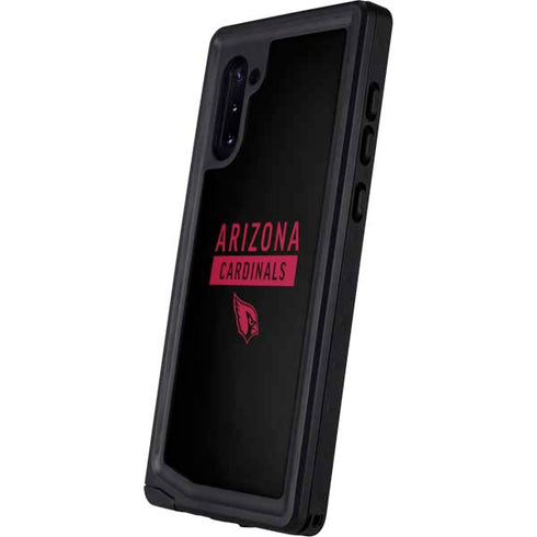 NFL Arizona Cardinals Black Performance Series Galaxy Note 10 Waterproof Case