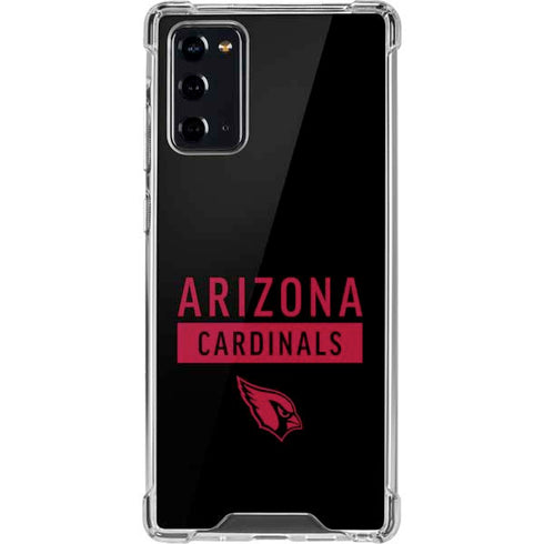 NFL Arizona Cardinals Black Performance Series Galaxy Note20 5G Clear Case
