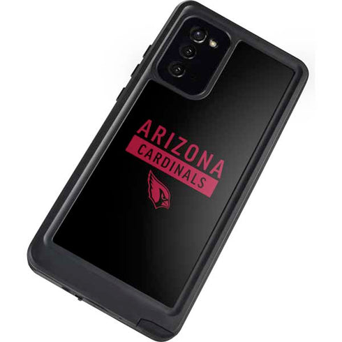 NFL Arizona Cardinals Black Performance Series Galaxy Note20 5G Waterproof Case