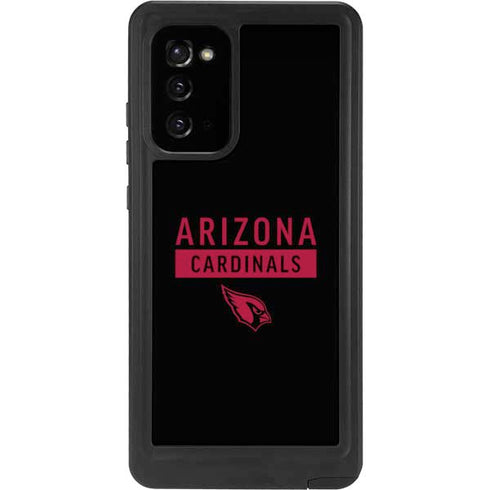 NFL Arizona Cardinals Black Performance Series Galaxy Note20 5G Waterproof Case