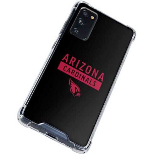 NFL Arizona Cardinals Black Performance Series Galaxy S20 FE Clear Case