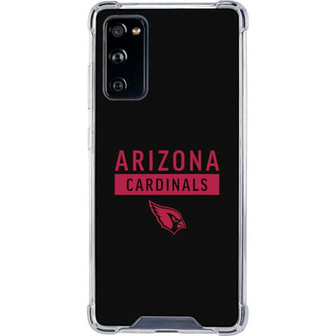 NFL Arizona Cardinals Black Performance Series Galaxy S20 FE Clear Case