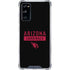 NFL Arizona Cardinals Black Performance Series Galaxy S20 FE Clear Case