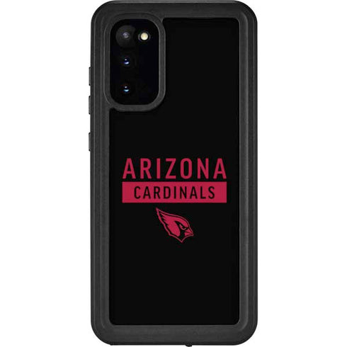 NFL Arizona Cardinals Black Performance Series Galaxy S20 Waterproof Case