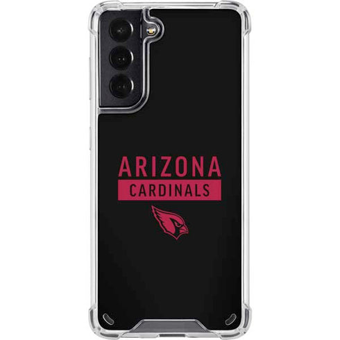 NFL Arizona Cardinals Black Performance Series Galaxy S21 5G Clear Case