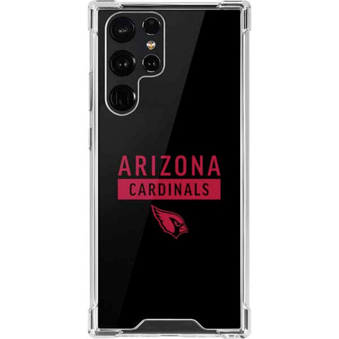 NFL Arizona Cardinals Black Performance Series Galaxy S22 Ultra Clear Case