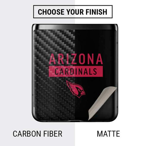 NFL Arizona Cardinals Black Performance Series Galaxy Z Flip Skin
