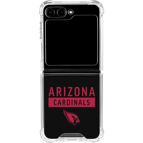 NFL Arizona Cardinals Black Performance Series Galaxy Z Flip5 5G Clear Case