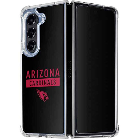 NFL Arizona Cardinals Black Performance Series Galaxy Z Fold5 5G Clear Case