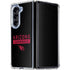 NFL Arizona Cardinals Black Performance Series Galaxy Z Fold5 5G Clear Case