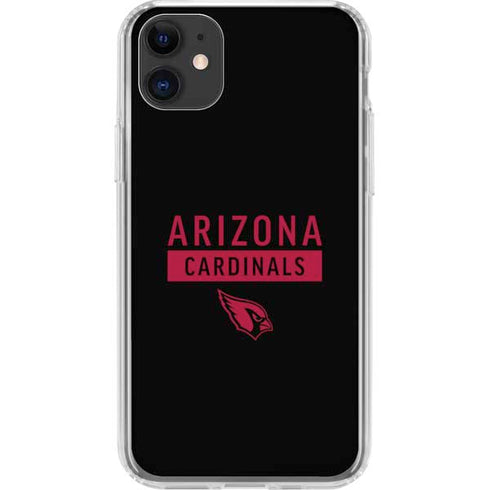 NFL Arizona Cardinals Black Performance Series iPhone 11 Clear Case