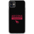 NFL Arizona Cardinals Black Performance Series iPhone 11 Clear Case