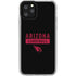 NFL Arizona Cardinals Black Performance Series iPhone 11 Pro Clear Case