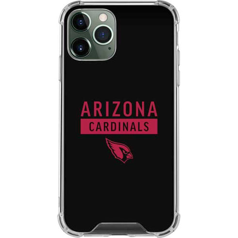 NFL Arizona Cardinals Black Performance Series iPhone 11 Pro Max Clear Case