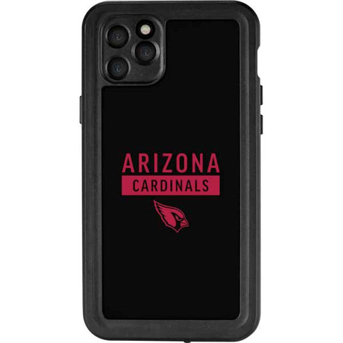 NFL Arizona Cardinals Black Performance Series iPhone 11 Pro Max Waterproof Case