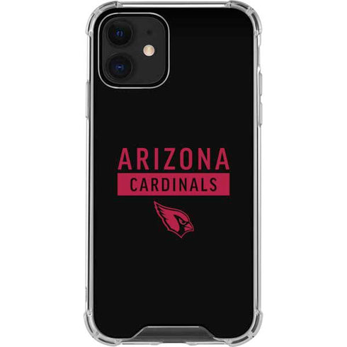 NFL Arizona Cardinals Black Performance Series iPhone 12 Mini Clear Case