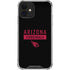 NFL Arizona Cardinals Black Performance Series iPhone 12 Mini Clear Case