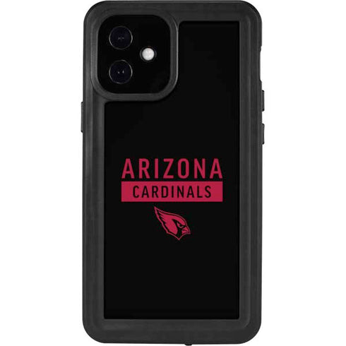 NFL Arizona Cardinals Black Performance Series iPhone 12 Mini Waterproof Case