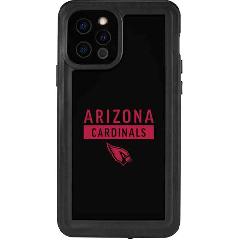 NFL Arizona Cardinals Black Performance Series iPhone 12 Pro Waterproof Case