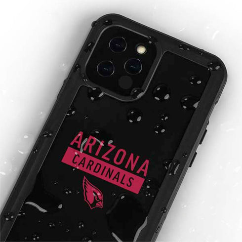 NFL Arizona Cardinals Black Performance Series iPhone 12 Pro Waterproof Case