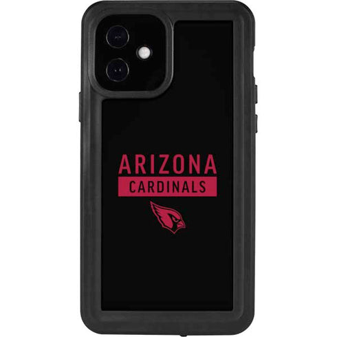 NFL Arizona Cardinals Black Performance Series iPhone 12 Waterproof Case