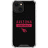 NFL Arizona Cardinals Black Performance Series iPhone 13 Clear Case
