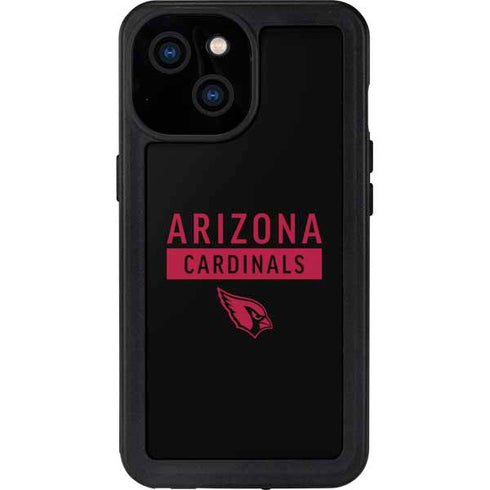 NFL Arizona Cardinals Black Performance Series iPhone 13 Mini Waterproof Case